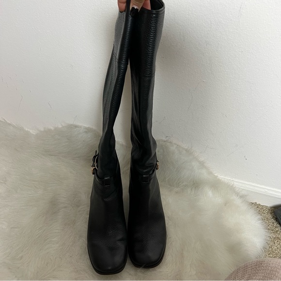 Tory Burch Jenna Heel Ankle Buckle Riding Boots - Picture 6 of 14